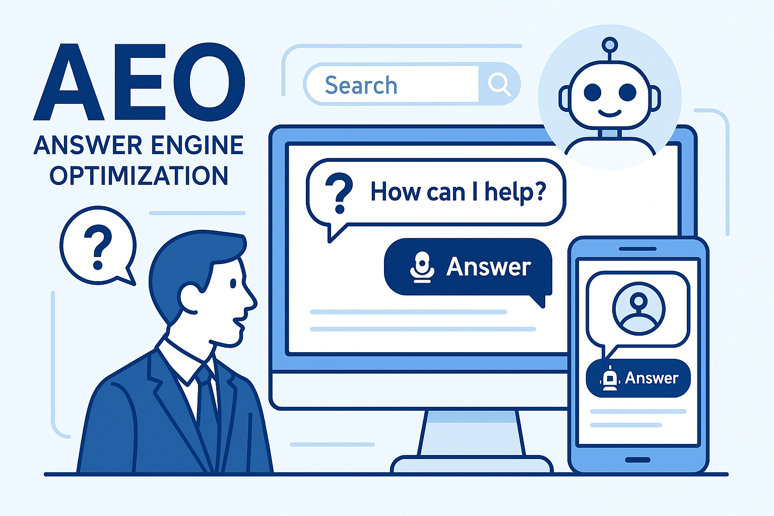 AEO（Answer Engine Optimization）とは？検索ユーザーの「知りたい！」にズバリ答える新時代のSEO対策