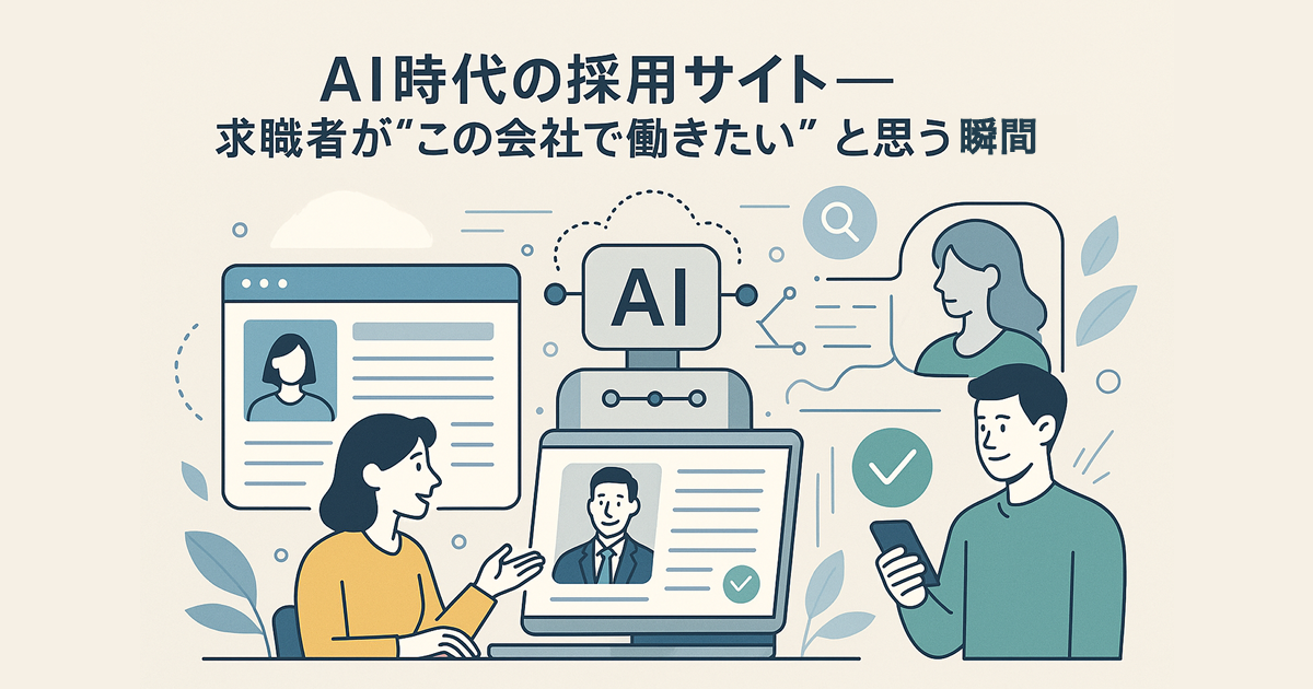 AI時代の採用サイト――求職者が“この会社で働きたい”と思う瞬間