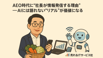 AEO時代に“社長が情報発信する理由”――AIには語れない“リアル”が価値になる