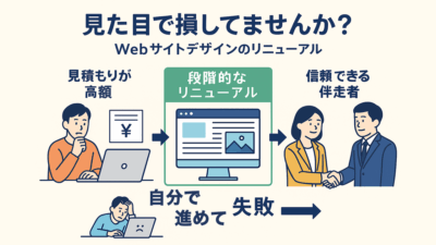 見た目で損してませんか？Webサイトデザインが成果に与える影響