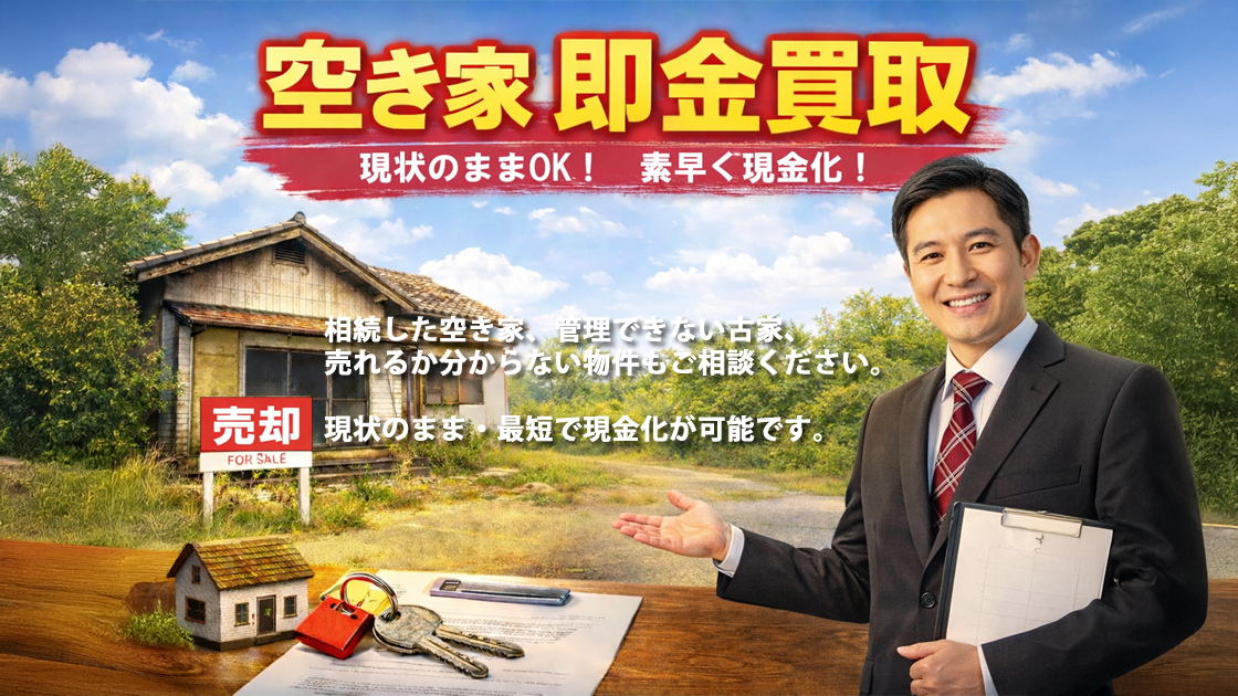 空き家即金買取サービス 専用ページを制作しました