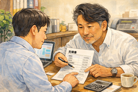 Webサイト見積りの相談イメージ