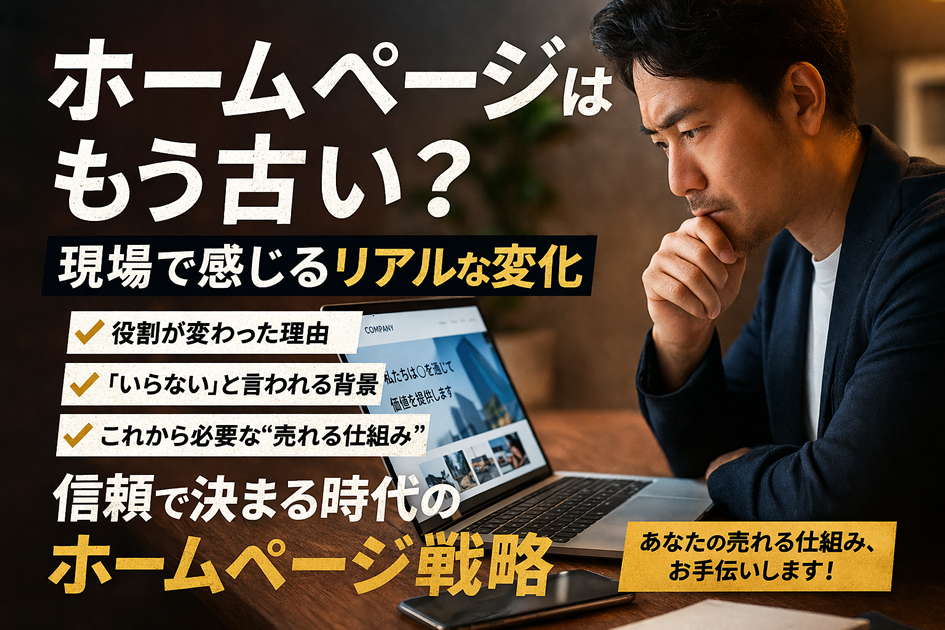 ホームページ戦略はもう古い？