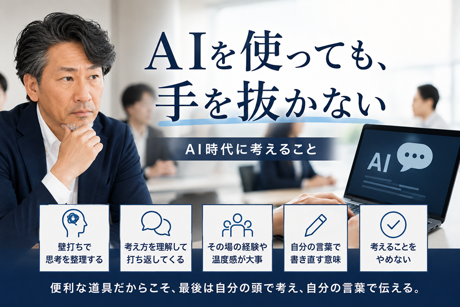 特集｜AI時代に考えること