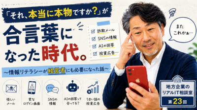 地方企業のリアルIT相談室 第23回