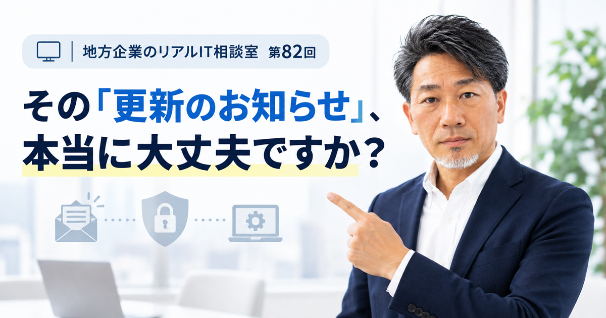連載｜地方企業のリアルIT相談室 第82回